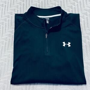 Under Armour black quarter zip loose heatgear pullover